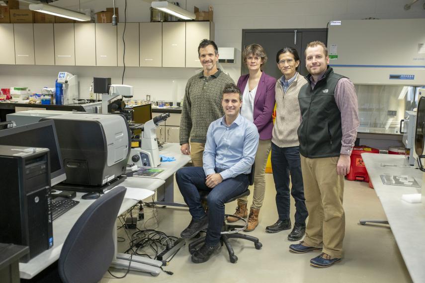 Mario Martinez seated. Standing from left: Alejandro Marangoni, Iris Joye, Loong-Tak Lim and Ben Bohrer.